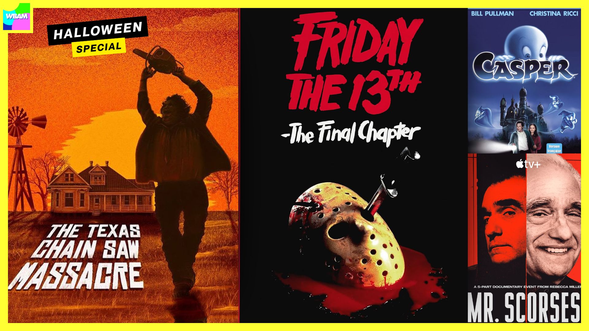 The Texas Chainsaw Massacre (1974), Friday the 13th, Casper, and more!
