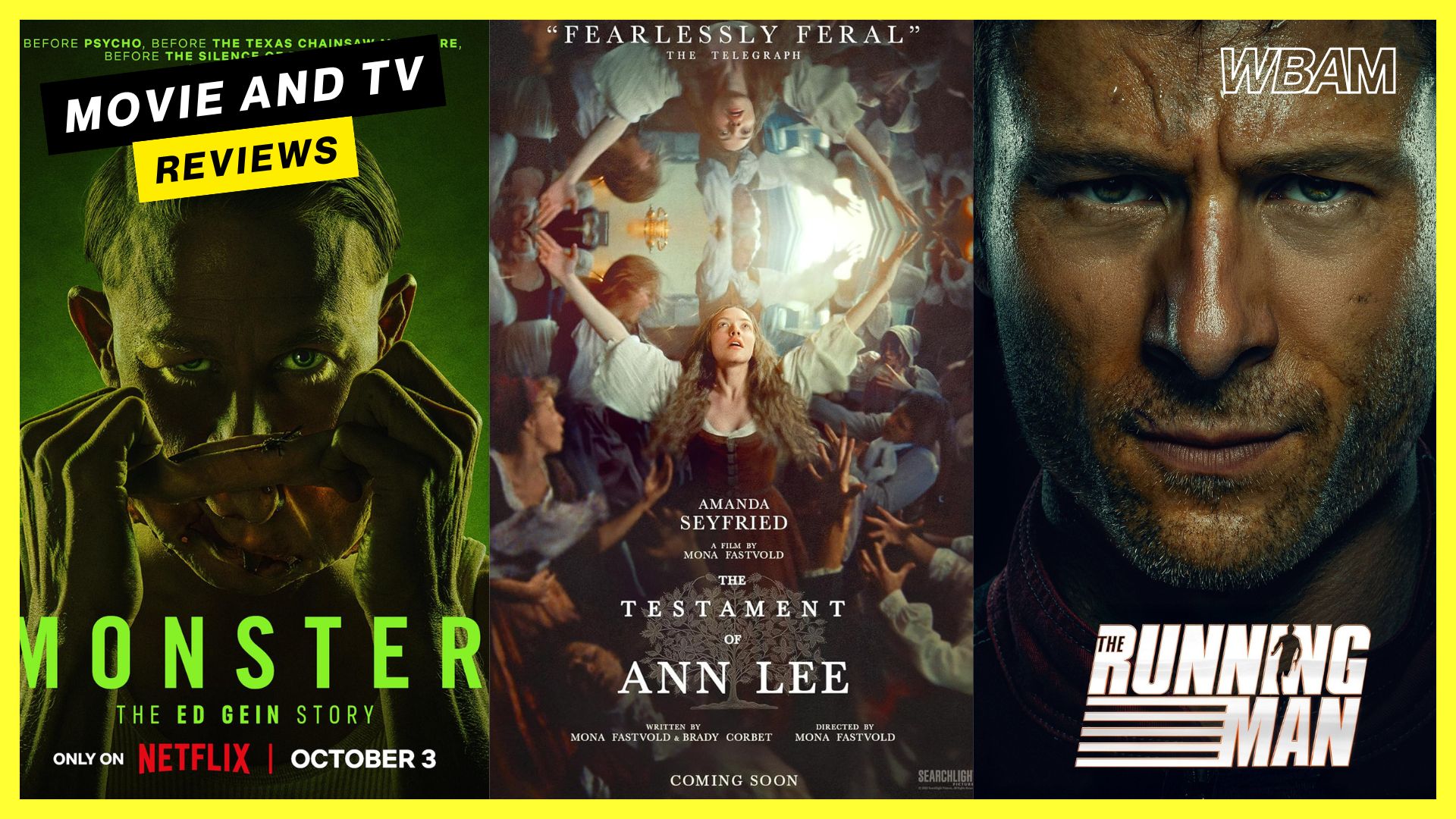 The Running Man, Ed Gein, The Testament of Ann Lee, and more